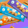 Cookie Sample Pack Almond Peanut Sunflower Butter Gut Happy Cookies with prebiotic fiber and probiotics to support digestive health