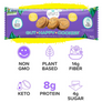 Cookie and Bites Sample Pack Sunflower Almond and Peanut Butter Gut Happy Cookies and Peanut Butter Chocolate and Strawberry and creme bites and prebiotic puffs with prebiotic fiber and probiotics to support digestive health