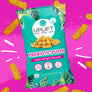 Prebiotic and Probiotic Psychobiotic Puffs with fiber supplement snack food for gut and digestive health