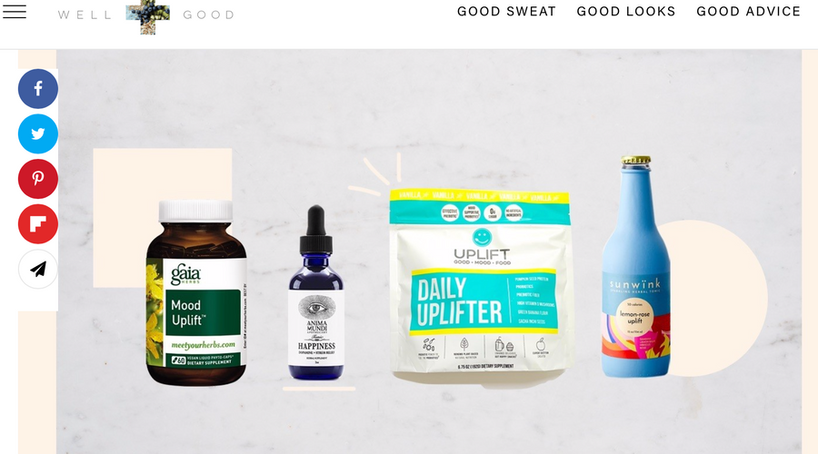 Well+Good names the Top Happiness Boosting Natural Food Products!