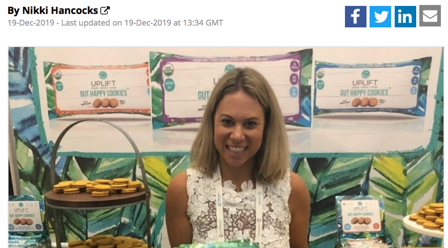 Uplift Food Featured by Nutra Ingredients!