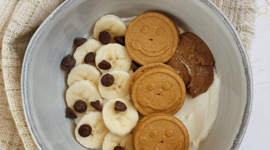Prebiotic Fiber Chunky Monkey Yoghurt bowl